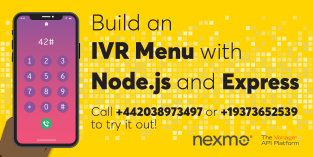 Build an Interactive Voice Response Menu using Node.js and Express