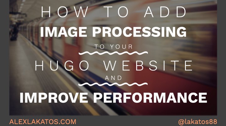 How To Add Image Processing to Your Hugo Website and Improve Performance